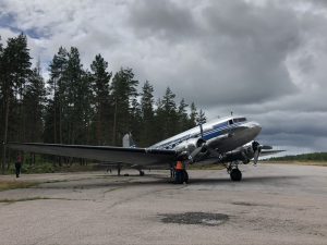Douglas DC-3 OH-LCH at Nummela Airfield (EFNU)
