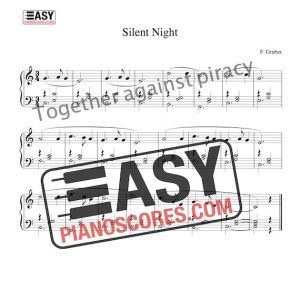 Silent Night- preview of the easy piano sheet music arrangement