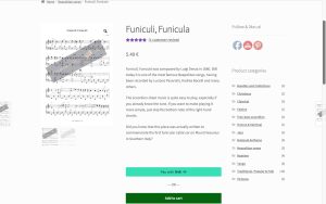 "Funiculi, Funicula" product page at Accordionmusic.net